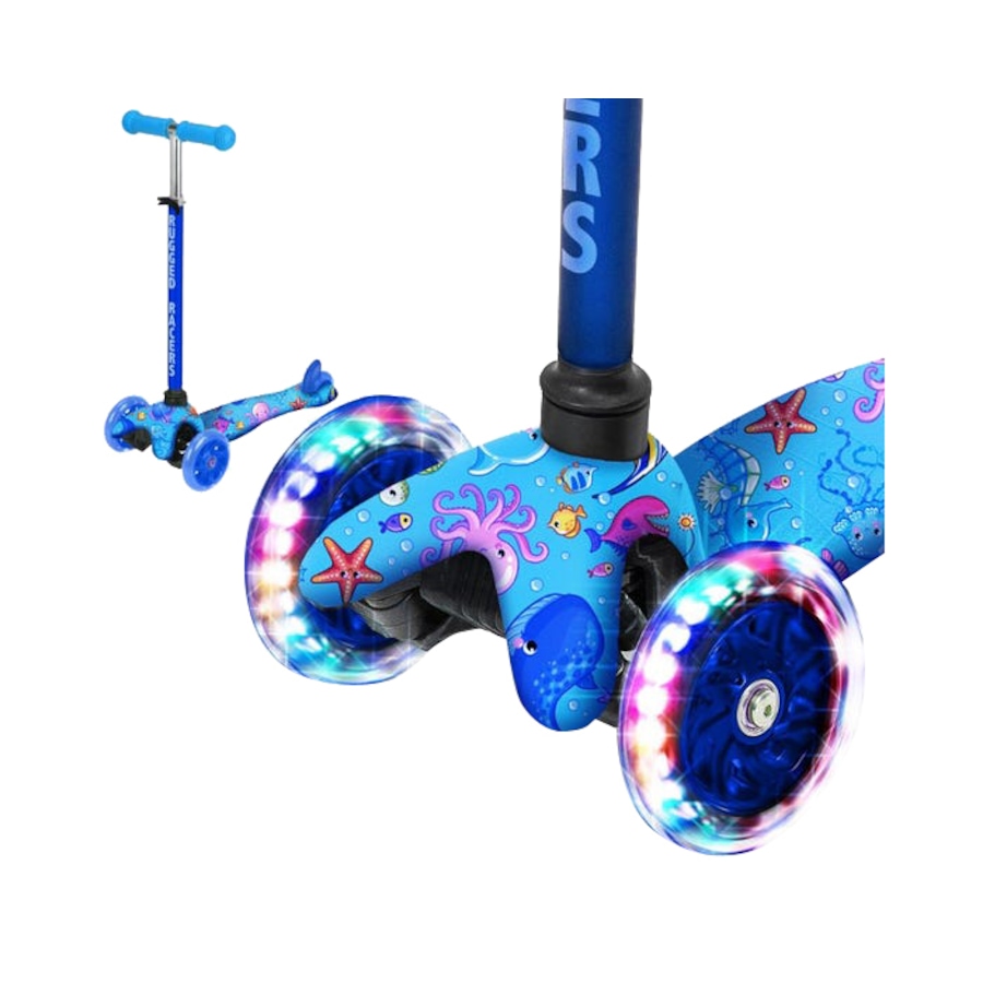 Image 632793_ALTMORE1.jpg, Product 632-793 / Price $49.99, Rugged Racer Mini Deluxe Three-Wheel Scooter with LED Lights and Sea World Design from Rugged Racer on TSC.ca's Home & Garden department