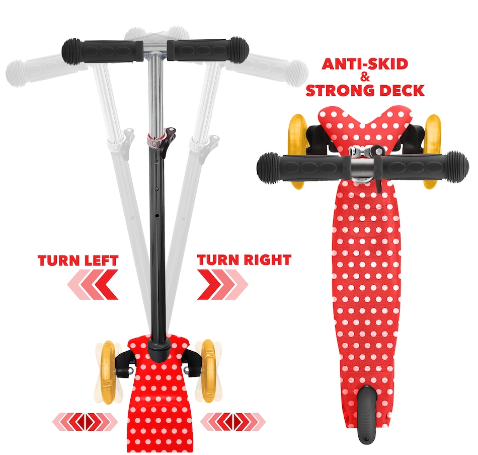 Image 632796.jpg, Product 632-796 / Price $34.99, Rugged Racer Mini Deluxe Three-Wheel Scooter with LED Lights and Red Polka Dot Design  on TSC.ca's Health & Fitness department