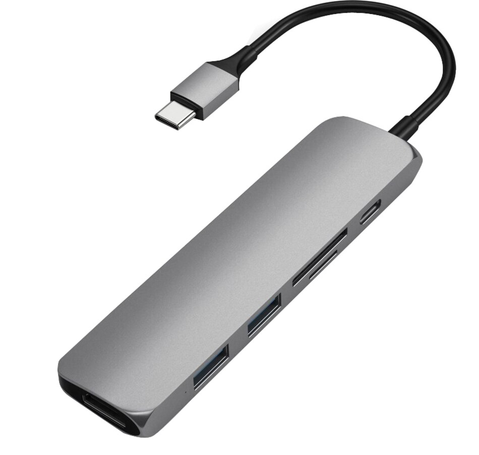 Image 632932.jpg, Product 632-932 / Price $99.99, Satechi Type-C Slim Multimedia Adapter V2 on TSC.ca's Electronics department