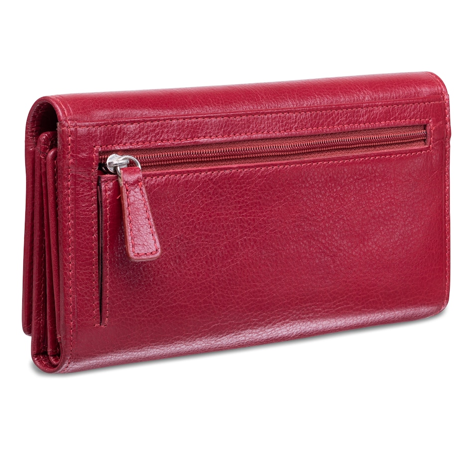 Image 634038_ALTMORE4.jpg, Product 634-038 / Price $79.99, Mancini Arizona Collection Ladies RFID Checkbook Clutch from Mancini Fine Leather on TSC.ca's Fashion department