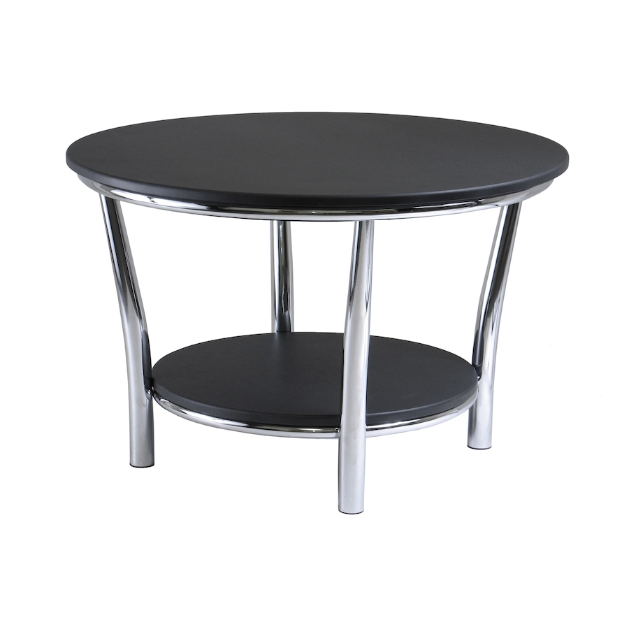 Image 635104.jpg, Product 635-104 / Price $141.98, Maya Round Coffee Table with Black Top from Winsome on TSC.ca's Home & Garden department