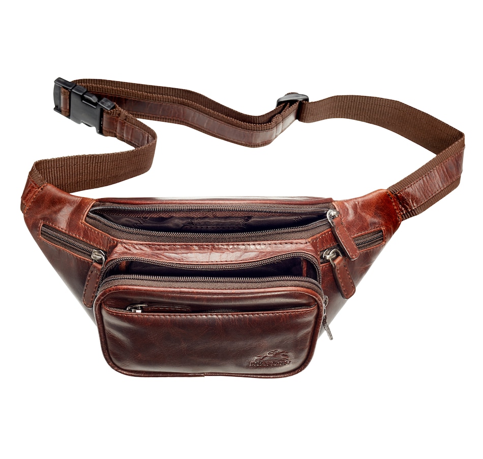 Image 635663_ALTMORE2.jpg, Product 635-663 / Price $79.99, Mancini Buffalo Collection Classic Waist Bag from Mancini Fine Leather on TSC.ca's Fashion department