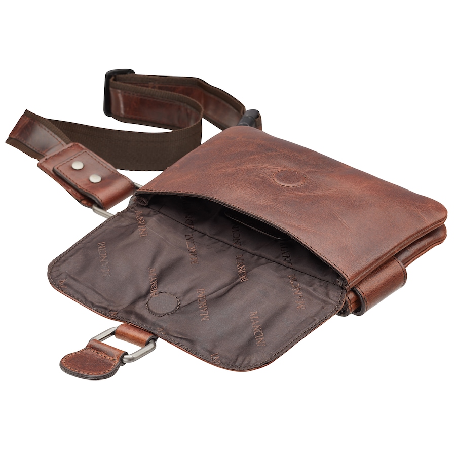 Image 635665_ALTMORE2.jpg, Product 635-665 / Price $119.99, Mancini Buffalo Collection Slim Waist Bag Brown from Mancini Fine Leather on TSC.ca's Fashion department