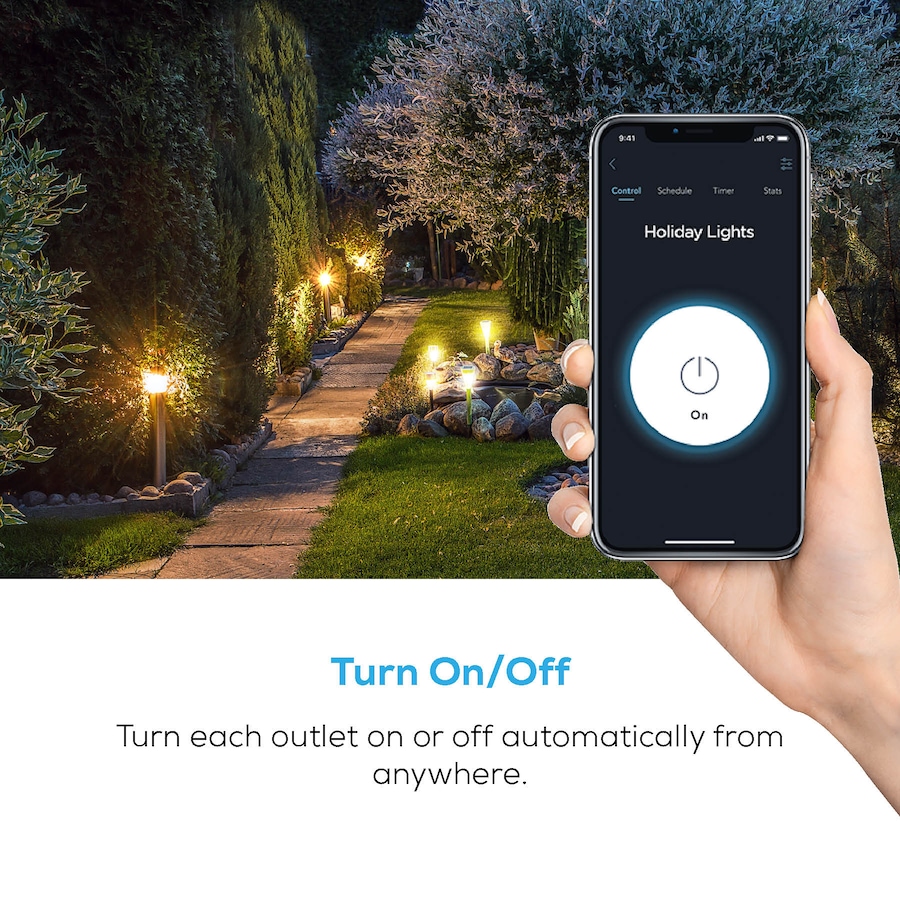 Image 638375_ALTMORE2.jpg, Product 638-375 / Price $36.99, Geeni All-Weather Outdoor Duo Dual Outlet Smart Wi-Fi Plug from Geeni on TSC.ca's Electronics department