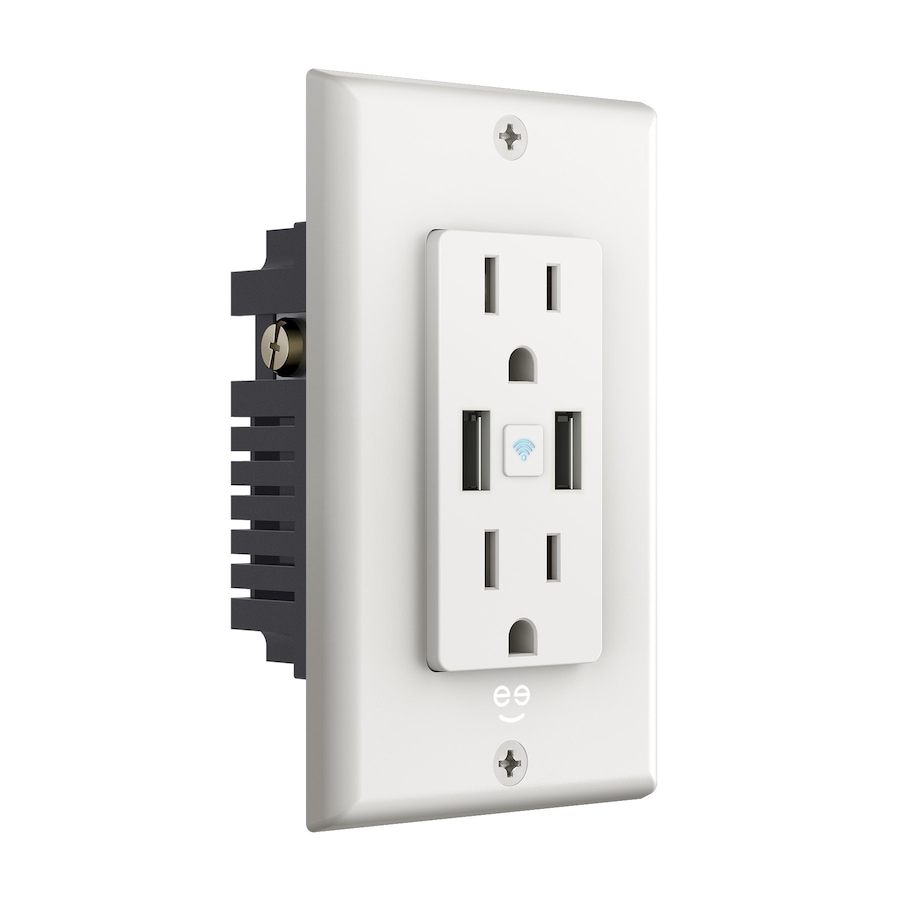 Image 638383.jpg, Product 638-383 / Price $46.99, Geeni Smart Wi-Fi Wall Outlet with 2 Plugs and 2 USB Ports from Geeni on TSC.ca's Electronics department