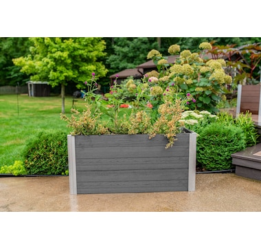 Vita Urbana 16" x 39" x 18" Small Vinyl Parklette Planter