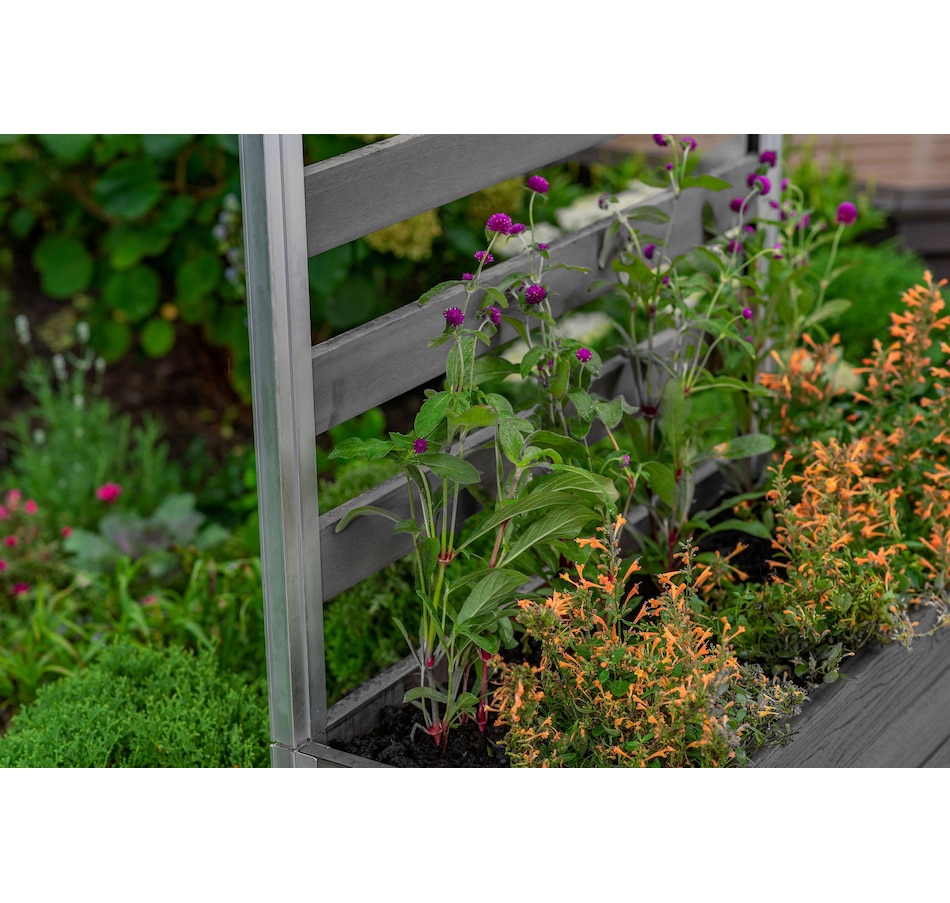 Image 638516_ALTMORE2.jpg, Product 638-516 / Price $499.00, Vita Urbana Parklette With Trellis Slate Grey from Vita Urbana on TSC.ca's Home & Garden department