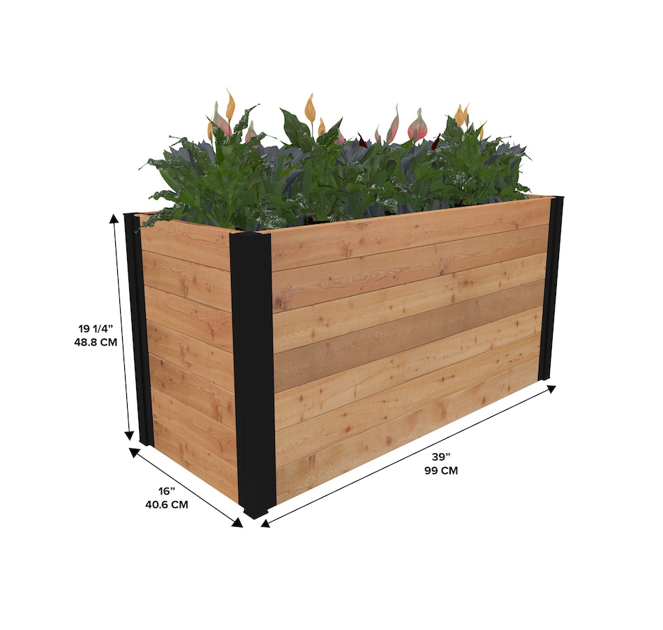 Image 638517_ALTMORE5.jpg, Product 638-517 / Price $179.99, Vita Mezza Small Parklette Planter from Vita on TSC.ca's Home & Garden department