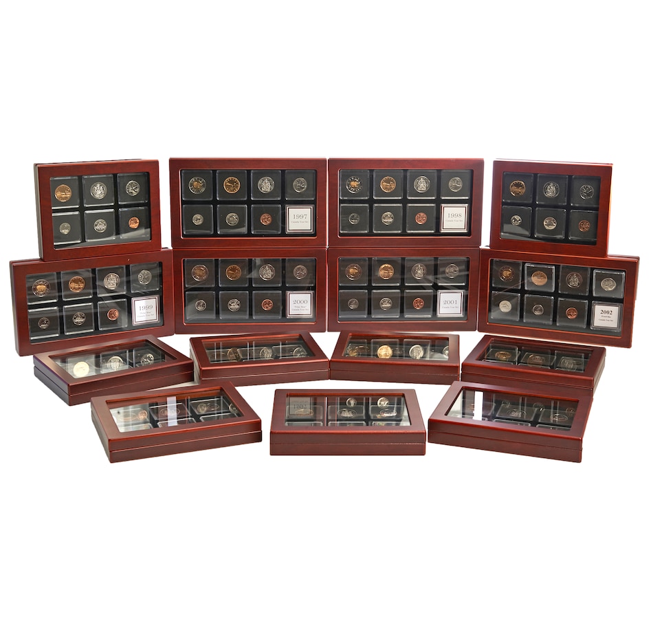 Image 638747.jpg, Product 638-747 / Price $699.95, Complete Proof-like Set Collection 1988–2002 (15 Sets total) from Royal Canadian Mint (RCM) on TSC.ca's Coins department