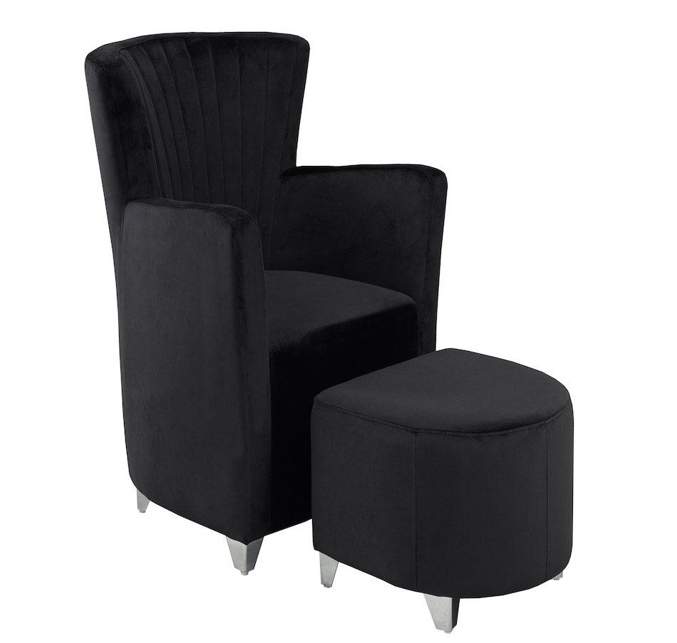 Image 638771_BLK.jpg, Product 638-771 / Price $398.95, Brassex Club Chair with Ottoman from Brassex on TSC.ca's Home & Garden department
