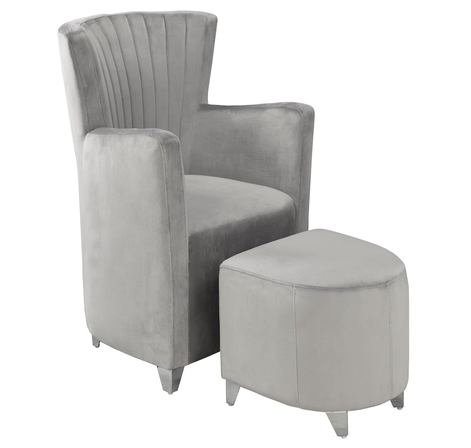 Image 638771_GRY.jpg, Product 638-771 / Price $398.95, Brassex Club Chair with Ottoman from Brassex on TSC.ca's Home & Garden department