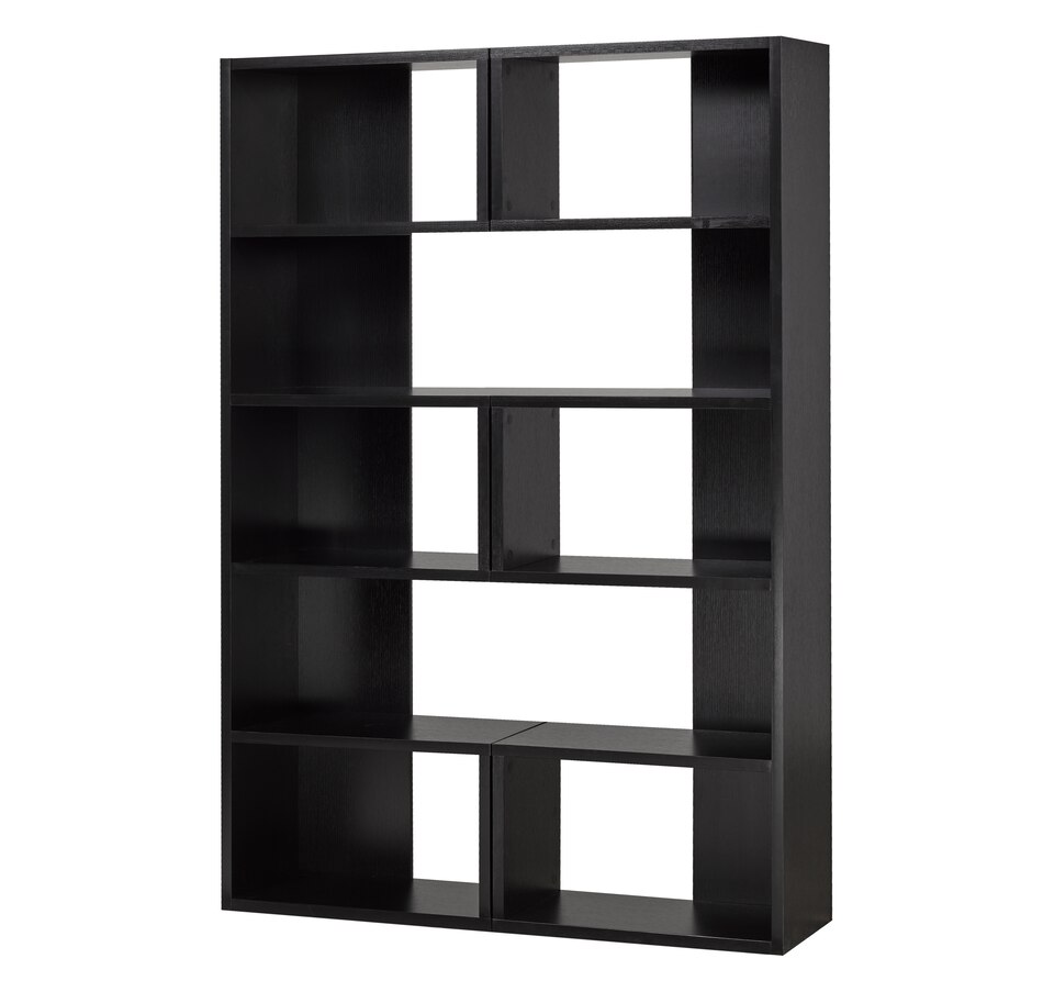 Image 638786_BLK.jpg, Product 638-786 / Price $348.95, Brassex Multi Tier Double Bookcase from Brassex on TSC.ca's Home & Garden department