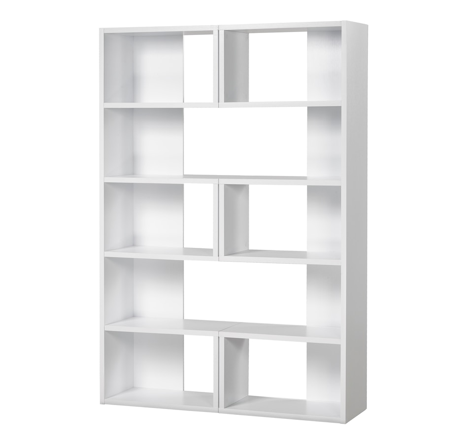 Image 638786_WHT.jpg, Product 638-786 / Price $348.95, Brassex Multi Tier Double Bookcase from Brassex on TSC.ca's Home & Garden department