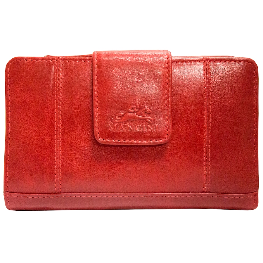 Image 638814_RED.jpg, Product 638-814 / Price $89.99, Mancini Ladies RFID Clutch Wallet from Mancini Fine Leather on TSC.ca's Fashion department