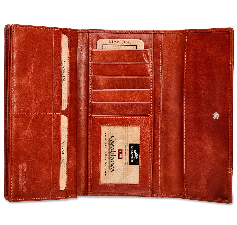 Image 638815_ALTMORE11.jpg, Product 638-815 / Price $89.99, Mancini Ladies RFID Trifold Wallet from Mancini Fine Leather on TSC.ca's Fashion department