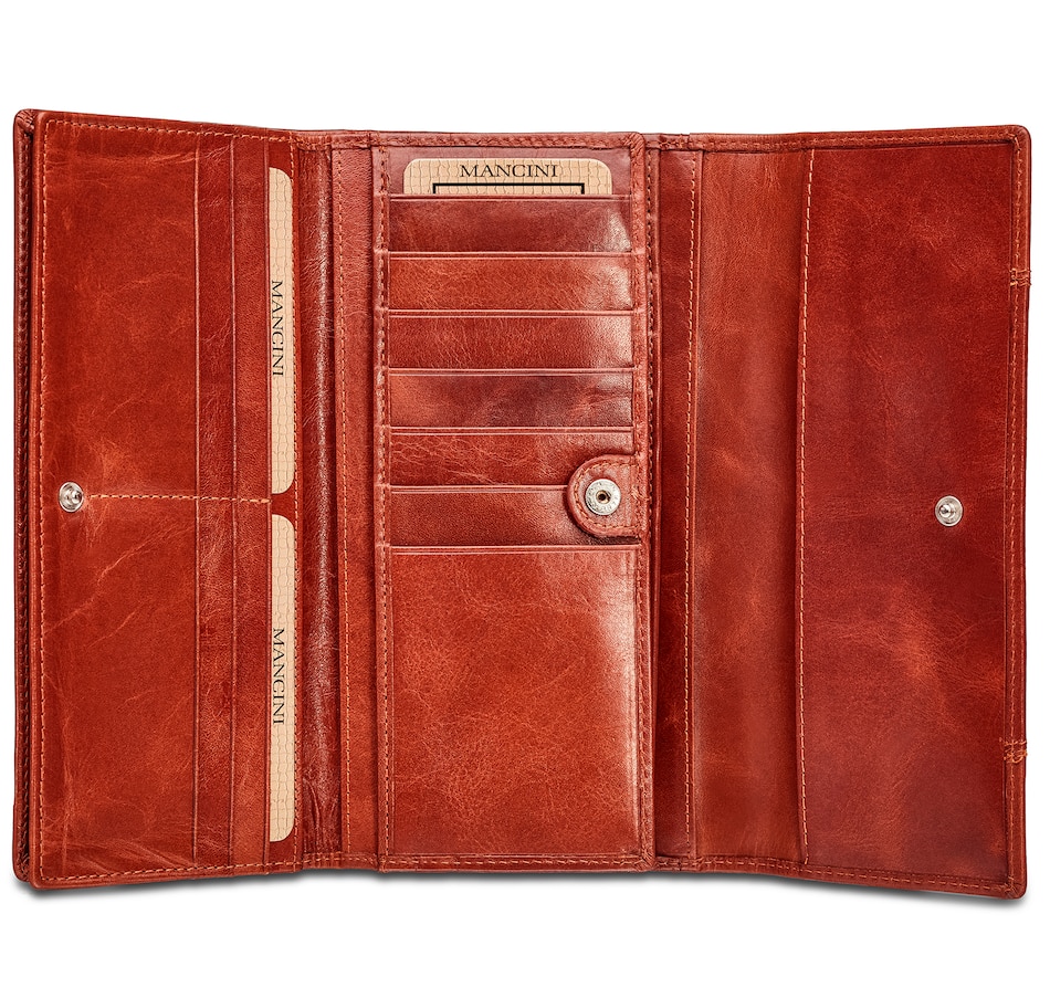 Image 638815_ALTMORE12.jpg, Product 638-815 / Price $89.99, Mancini Ladies RFID Trifold Wallet from Mancini Fine Leather on TSC.ca's Fashion department