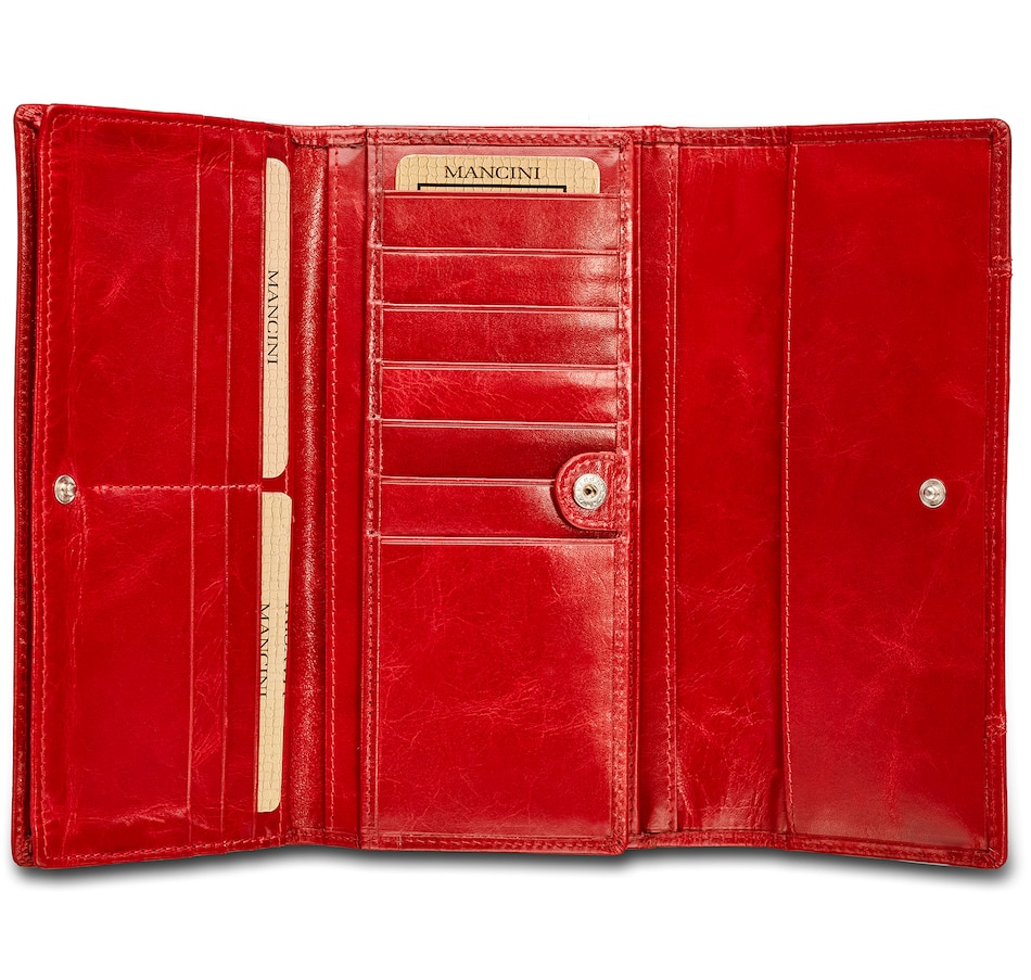Image 638815_ALTMORE16.jpg, Product 638-815 / Price $89.99, Mancini Ladies RFID Trifold Wallet from Mancini Fine Leather on TSC.ca's Fashion department