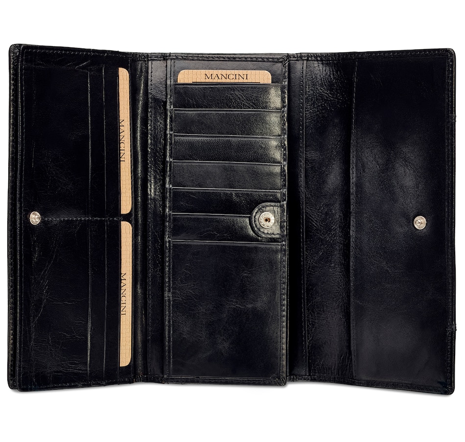 Image 638815_ALTMORE4.jpg, Product 638-815 / Price $89.99, Mancini Ladies RFID Trifold Wallet from Mancini Fine Leather on TSC.ca's Fashion department