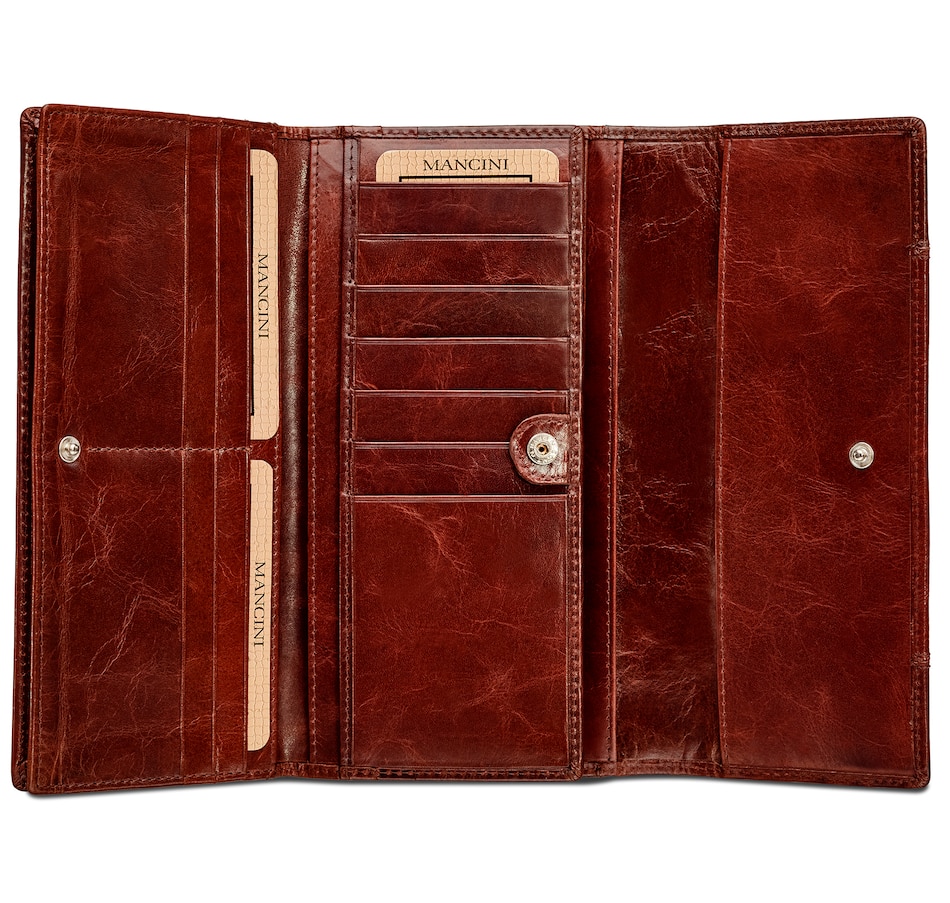 Image 638815_ALTMORE8.jpg, Product 638-815 / Price $89.99, Mancini Ladies RFID Trifold Wallet from Mancini Fine Leather on TSC.ca's Fashion department