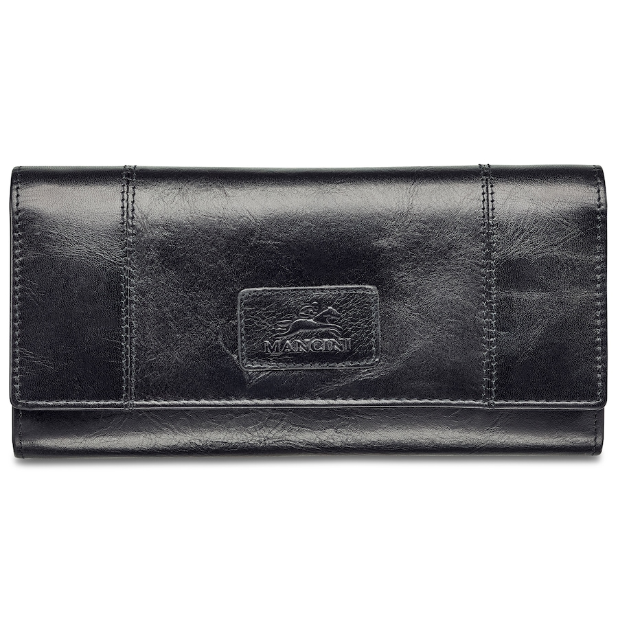 Image 638815_BLK.jpg, Product 638-815 / Price $99.99, Mancini Ladies RFID Trifold Wallet from Mancini Fine Leather on TSC.ca's Fashion department