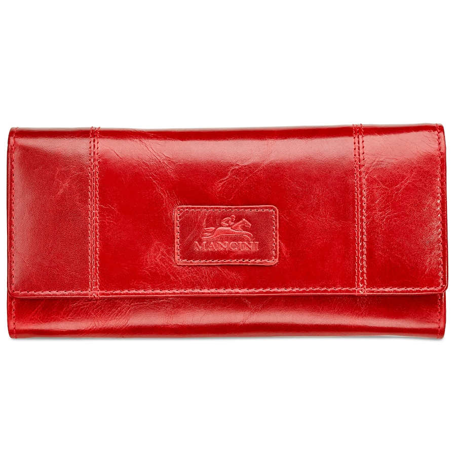 Image 638815_RED.jpg, Product 638-815 / Price $99.99, Mancini Ladies RFID Trifold Wallet from Mancini Fine Leather on TSC.ca's Fashion department