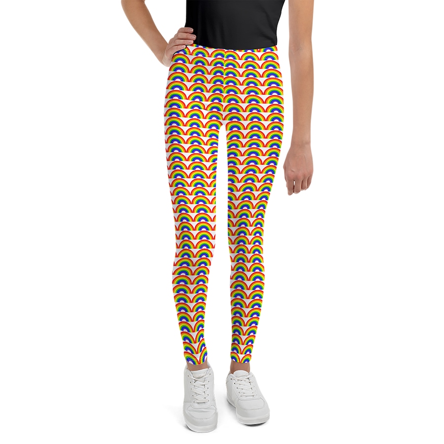Image 638917.jpg, Product 638-917 / Price $46.99, The Queer Shopping Network Full Rainbow Youth Leggings from The Queer Shopping Network on TSC.ca's Fashion department