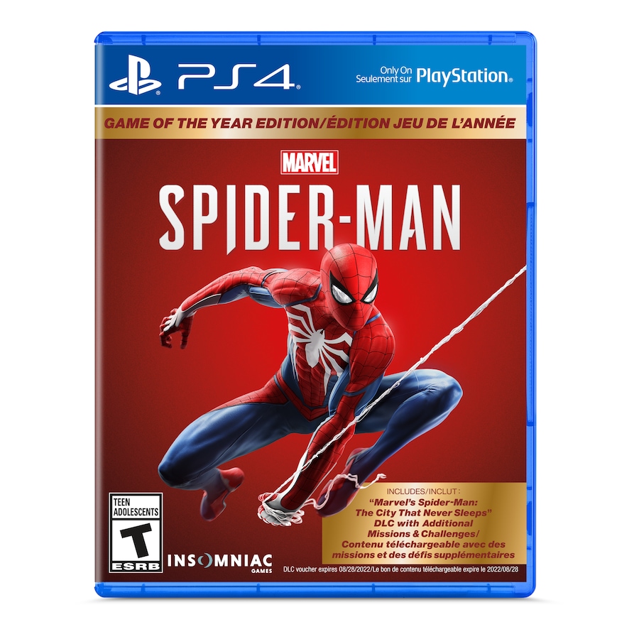 Image 638986.jpg, Product 638-986 / Price $49.99, Spider-Man Game of the Year Edition PS4 from PlayStation on TSC.ca's Electronics department