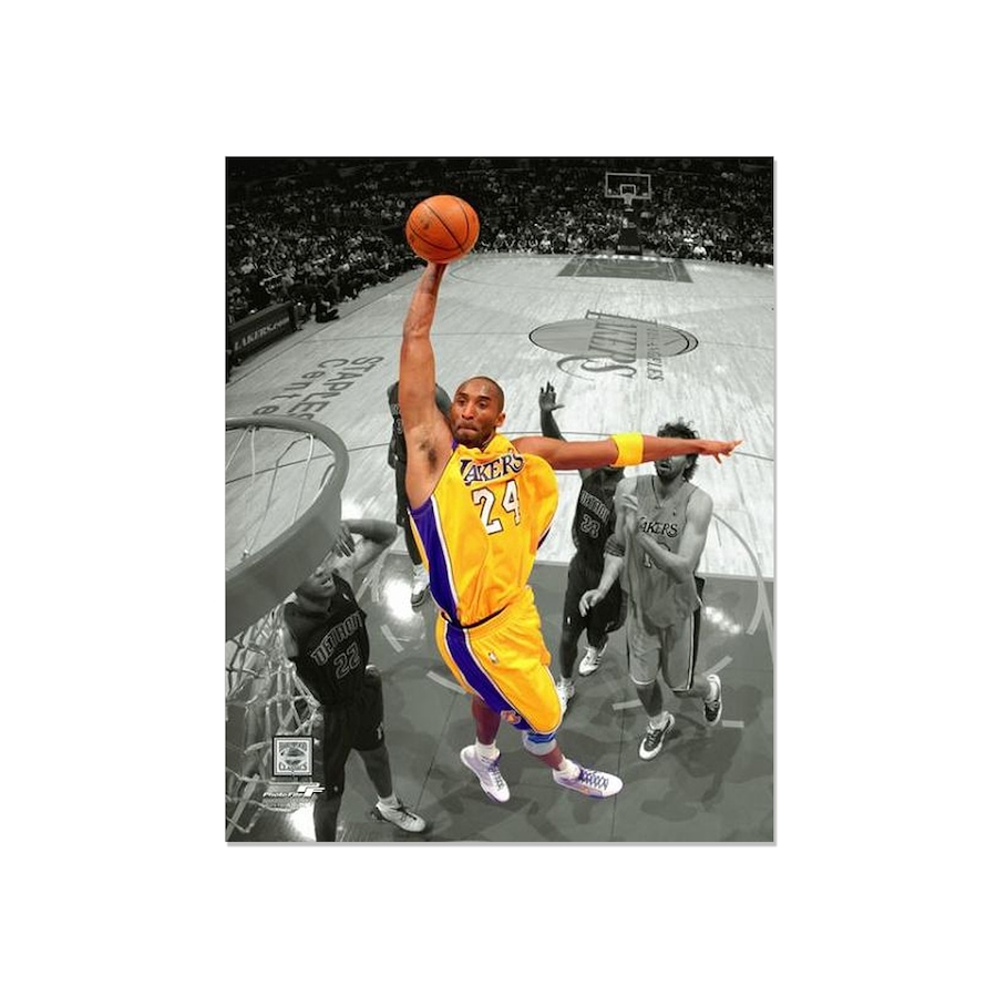 Image 641308_ALTMORE1.jpg, Product 641-308 / Price $129.99, Kobe Bryant Los Angeles Lakers Engraved Framed Photo - Action Spotlight Dunk  on TSC.ca's Sports department