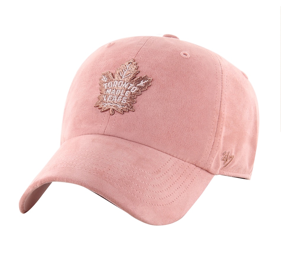 Image 641399.jpg, Product 641-399 / Price $46.99, Women's Toronto Maple Leafs NHL Uptown Suede Pink Clean Up Cap on TSC.ca's Sports department