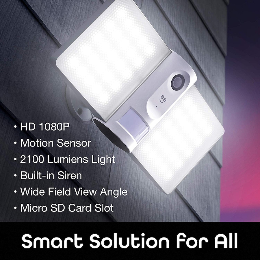 Image 642401_ALTMORE2.jpg, Product 642-401 / Price $167.99, Geeni Sentry Smart Wi-Fi Floodlight and 1080p HD Security Camera  on TSC.ca's Electronics department