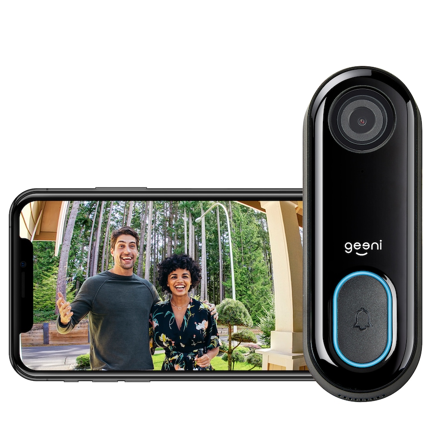 Image 642402_ALTMORE2.jpg, Product 642-402 / Price $157.99, Geeni DoorPeek Smart Wired Doorbell with 1080p HD Camera from Geeni on TSC.ca's Electronics department