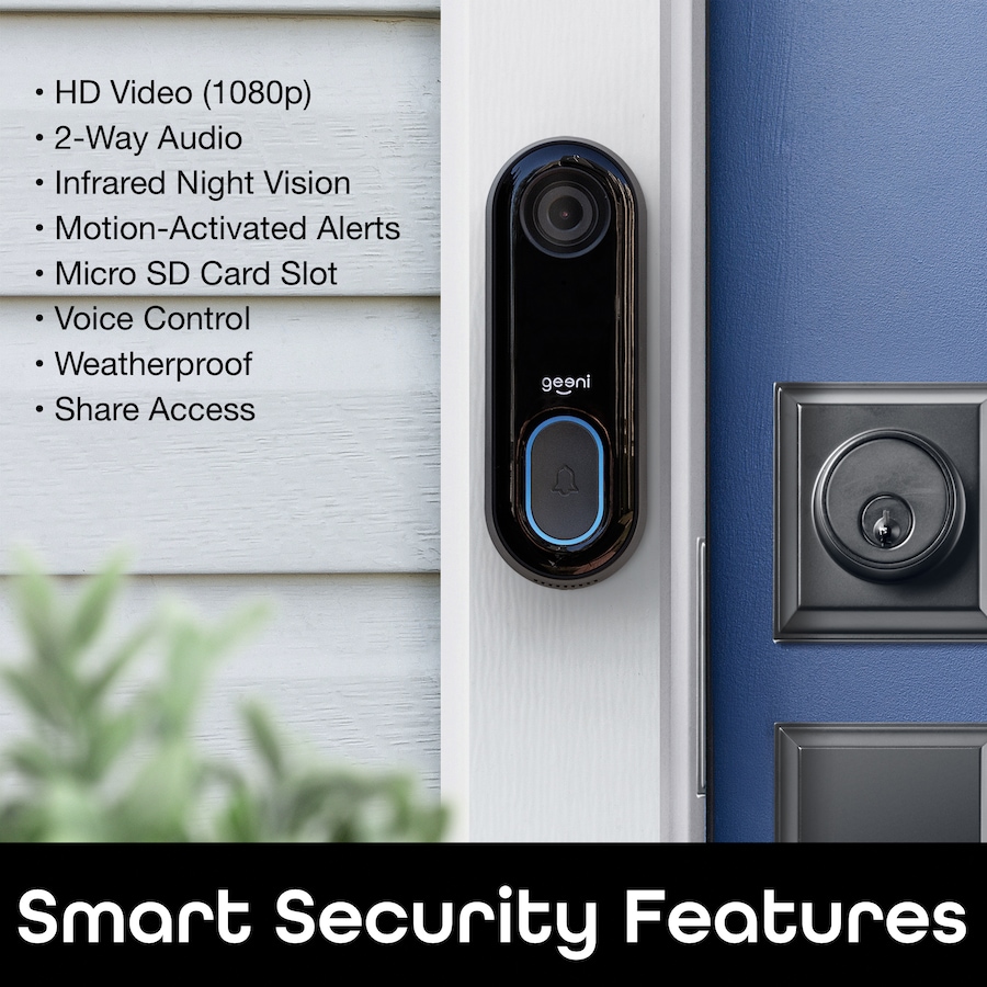 Image 642402_ALTMORE3.jpg, Product 642-402 / Price $157.99, Geeni DoorPeek Smart Wired Doorbell with 1080p HD Camera from Geeni on TSC.ca's Electronics department