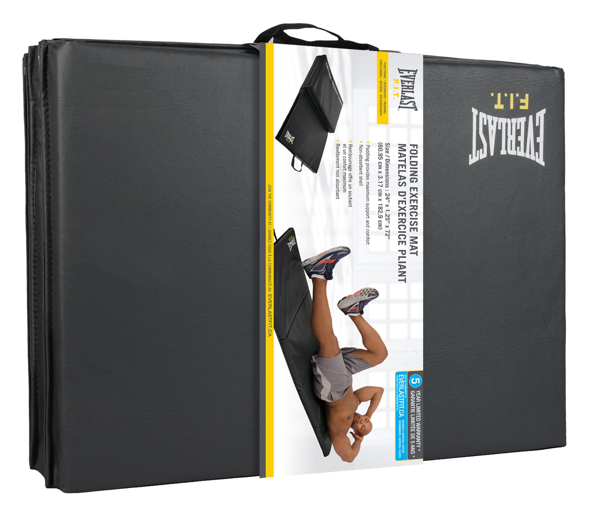 Everlast F.I.T. Large Maximum Support 3-Fold Exercise Mat - TSC.ca