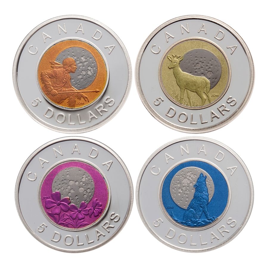 Image 642706_ALTMORE1.jpg, Product 642-706 / Price $549.95, Full Moon Sterling Silver & Niobium Coin Series from Royal Canadian Mint (RCM) on TSC.ca's Coins department
