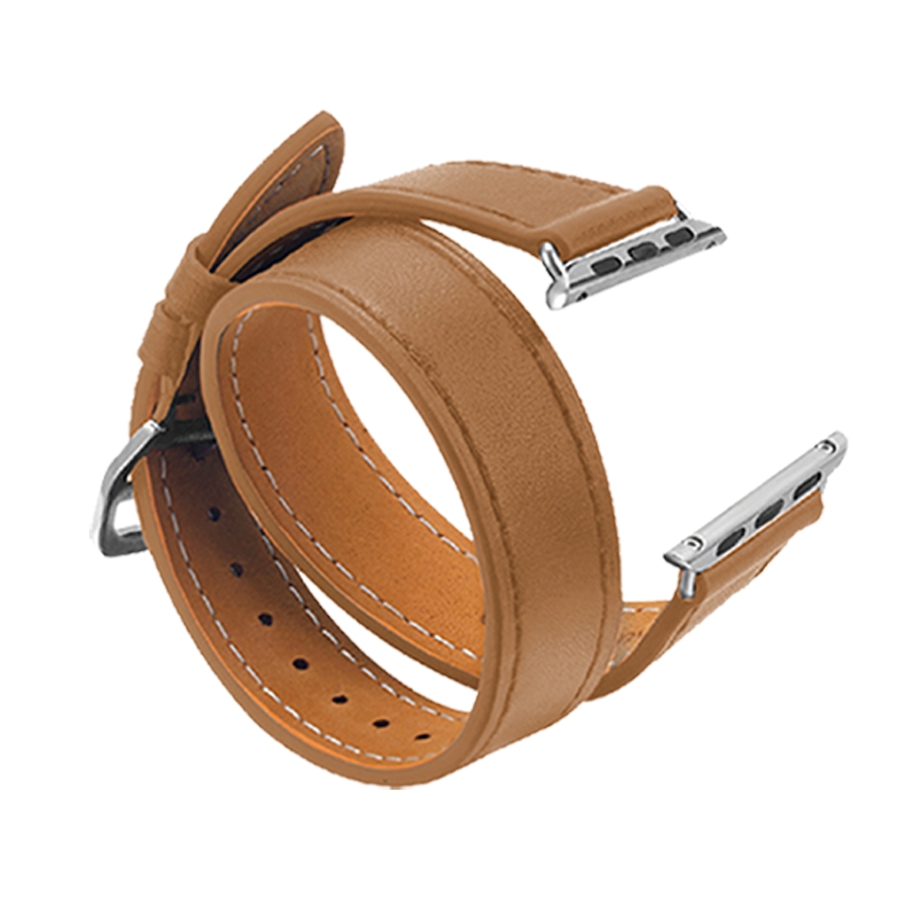 Image 642971_MERKT.jpg, Product 642-971 / Price $36.99, Digital Basics Lane Leather Double Wrap for Apple Watch from Digital Basics on TSC.ca's Electronics department