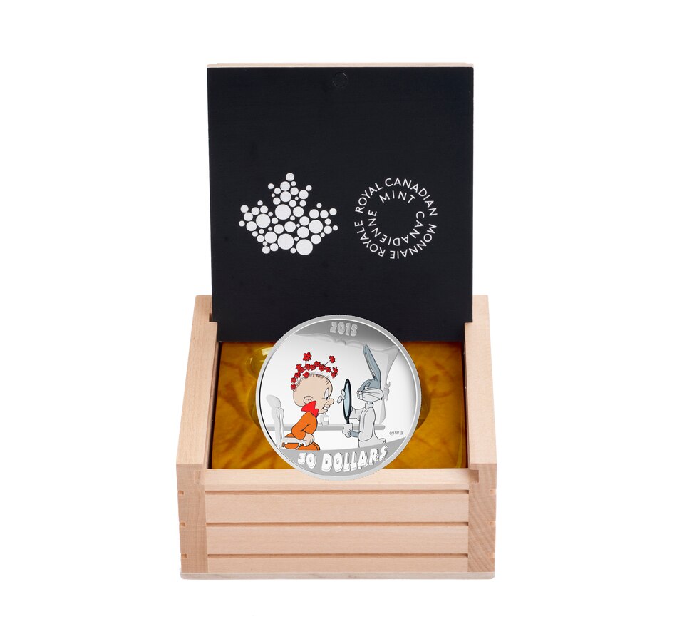 Image 643623_ALTMORE2.jpg, Product 643-623 / Price $189.95, 2015 $30 Fine Silver Coin, Looney TunesTM Classic Scenes, "The Rabbit of Seville" from Royal Canadian Mint (RCM) on TSC.ca's Coins department