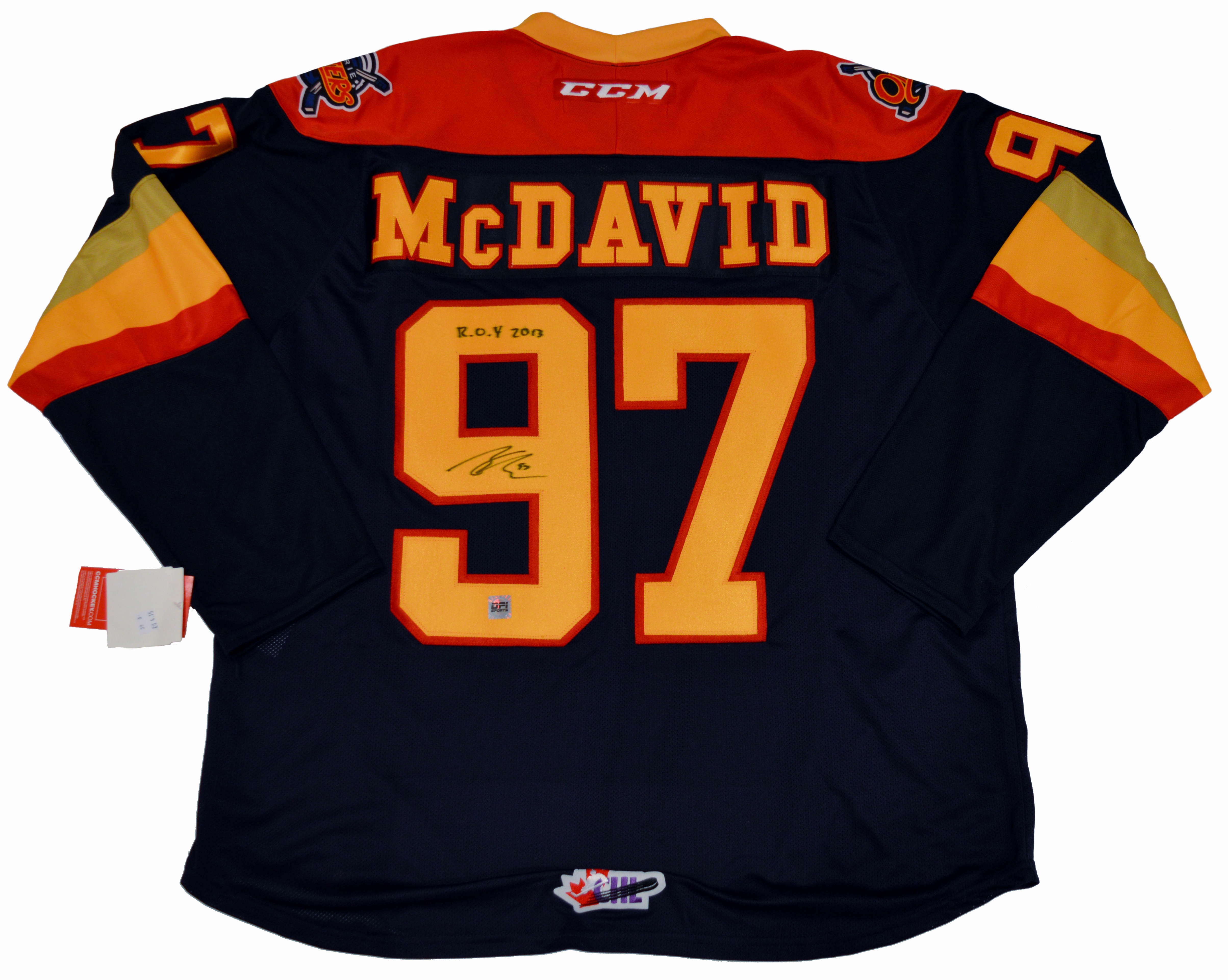 connor mcdavid otters jersey