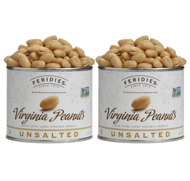 Feridies Unsalted Virginia Peanuts (2 Pack)