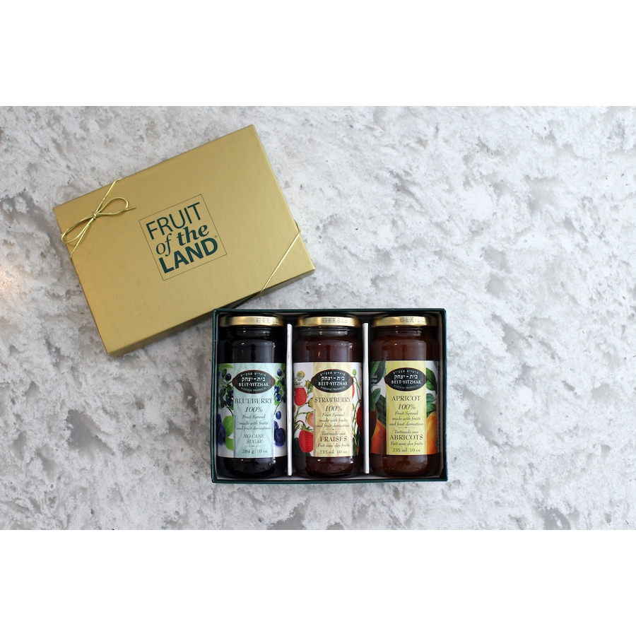 Image 644672.jpg, Product 644-672 / Price $34.95, Fruit of the Land - Beit Yitzhak 100% Fruit Spreads 3-Pack Gift Box from Fruit of the Land on TSC.ca's Kitchen department