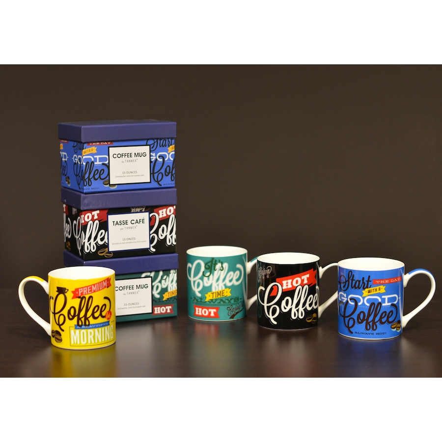 Image 644756.jpg, Product 644-756 / Price $36.95, Set of 4 Coffee Mugs with Gift Box from Tannex on TSC.ca's Kitchen department