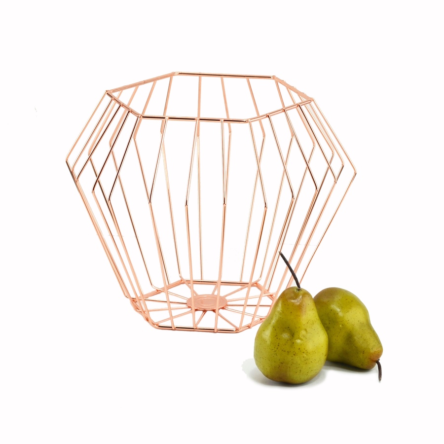 Image 644909.jpg, Product 644-909 / Price $28.95, Fable - Geometric Basket, Rose Gold  on TSC.ca's Home & Garden department
