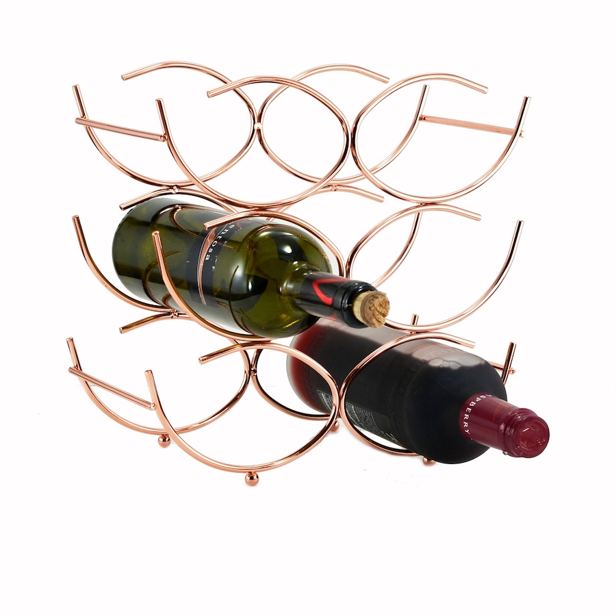 Image 644911.jpg, Product 644-911 / Price $36.95, Fable - Flow Wine Rack, Rose Gold from Dolce & Gourmando on TSC.ca's Home & Garden department