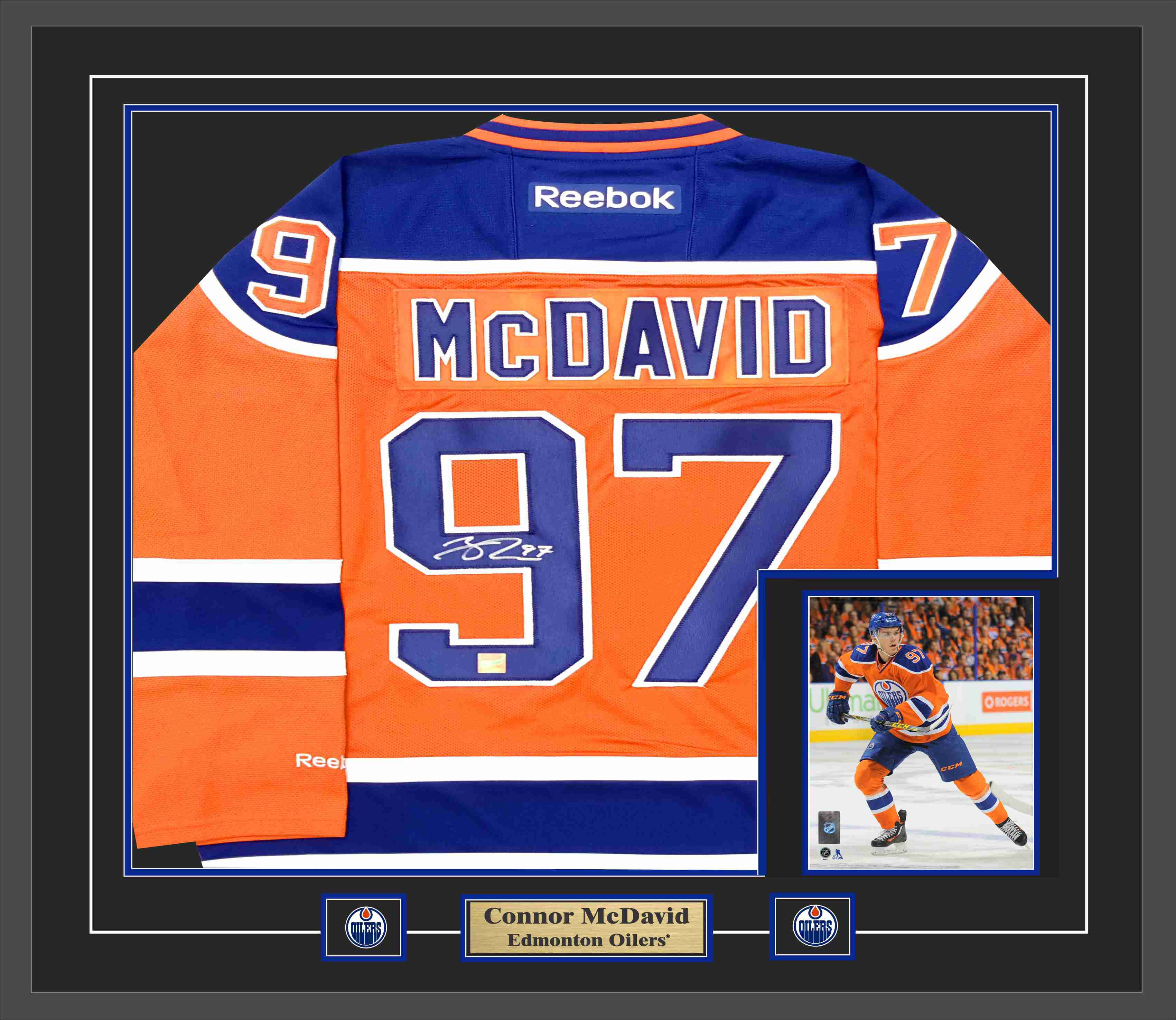 connor mcdavid framed jersey