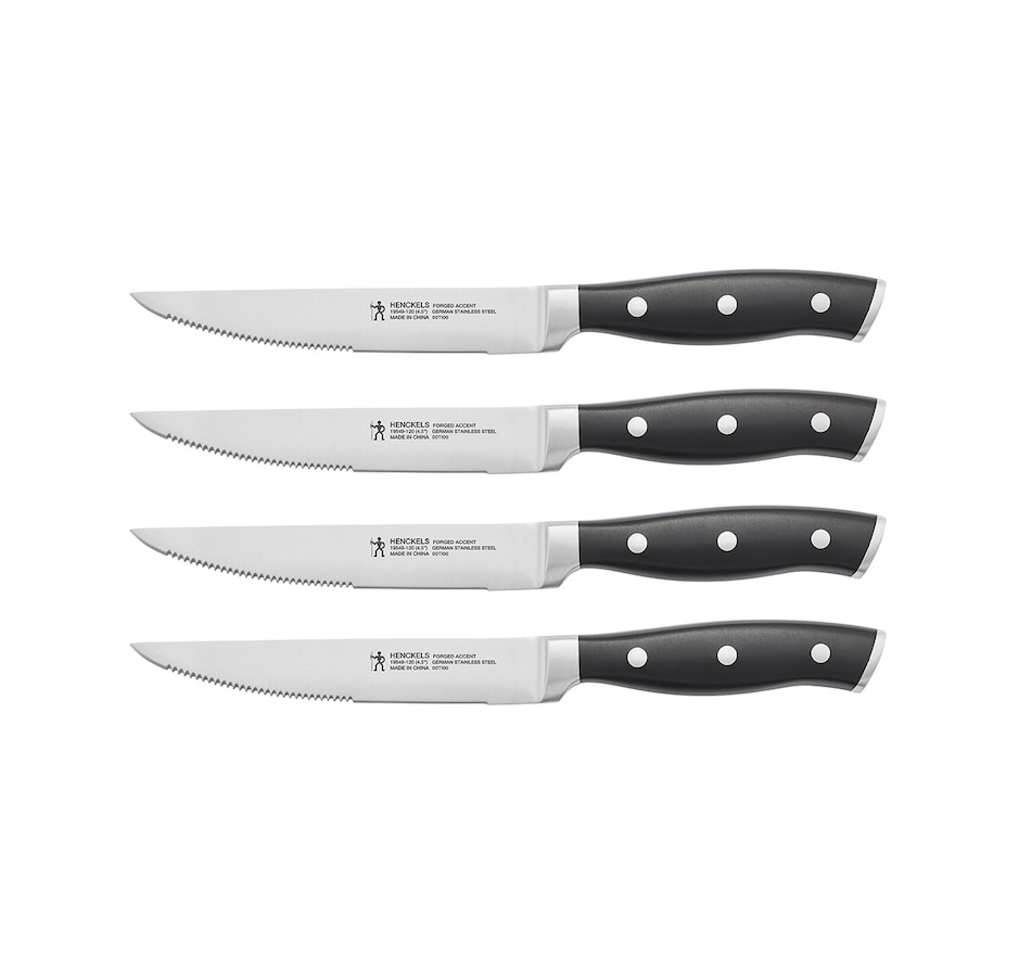 Image 646022.jpg , Product 646-022 / Price $69.99 , Henckels Forged Accent 4-Piece Steak Knife Set from Henckels on TSC.ca's Kitchen department