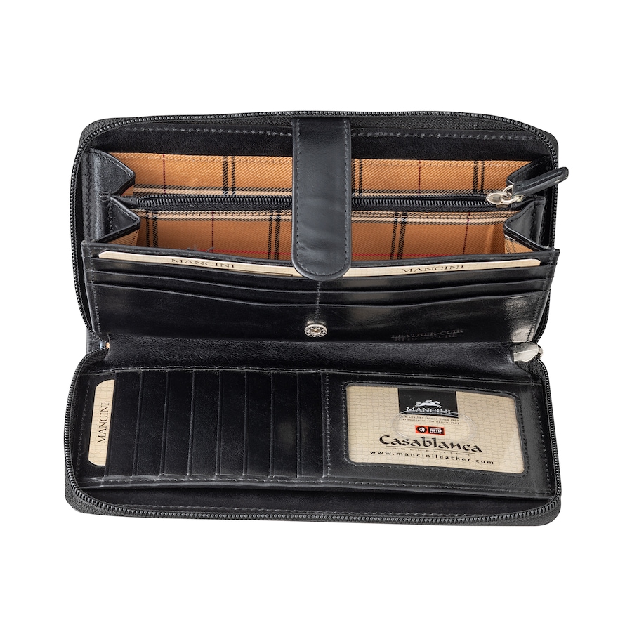 Image 646036_ALTMORE1.jpg, Product 646-036 / Price $79.99, Mancini Casablanca Collection Ladies' Clutch Wallet from Mancini Fine Leather on TSC.ca's Fashion department
