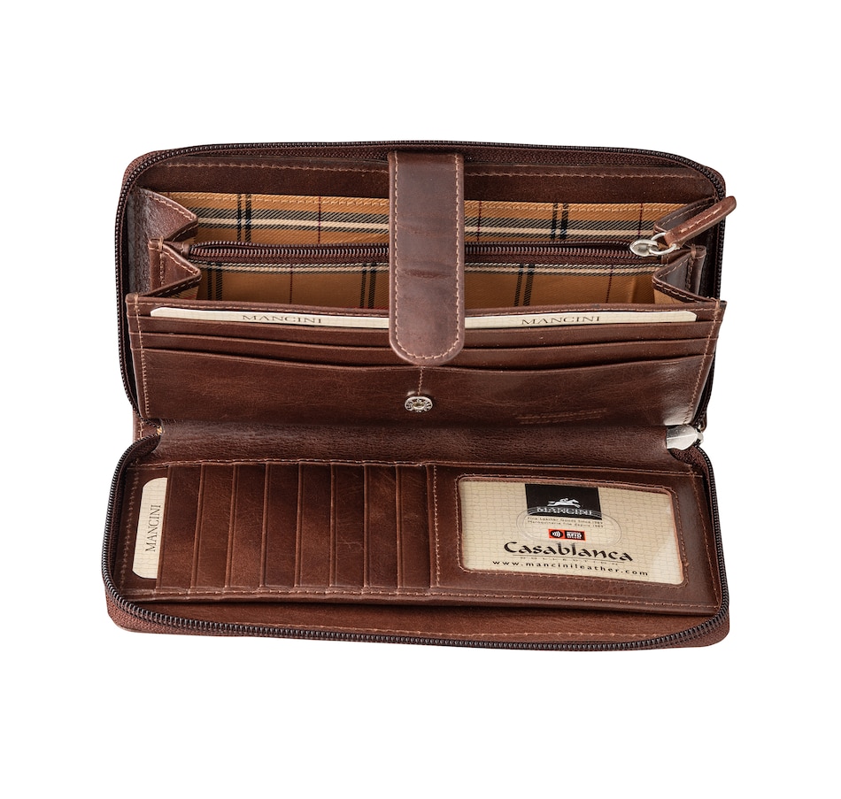 Image 646036_ALTMORE2.jpg, Product 646-036 / Price $70.99, Mancini Casablanca Collection Ladies' Clutch Wallet from Mancini Fine Leather on TSC.ca's Fashion department
