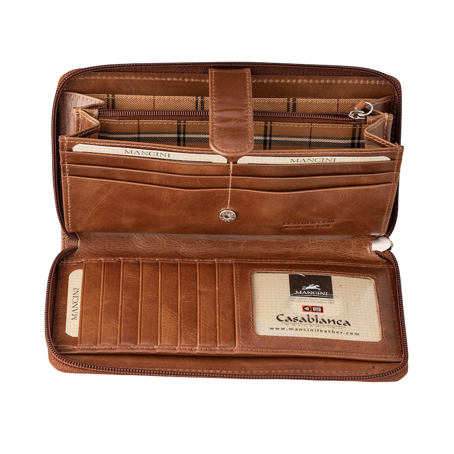 Image 646036_ALTMORE3.jpg, Product 646-036 / Price $79.99, Mancini Casablanca Collection Ladies' Clutch Wallet from Mancini Fine Leather on TSC.ca's Fashion department