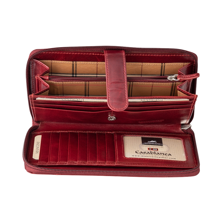 Image 646036_ALTMORE4.jpg, Product 646-036 / Price $79.99, Mancini Casablanca Collection Ladies' Clutch Wallet from Mancini Fine Leather on TSC.ca's Fashion department