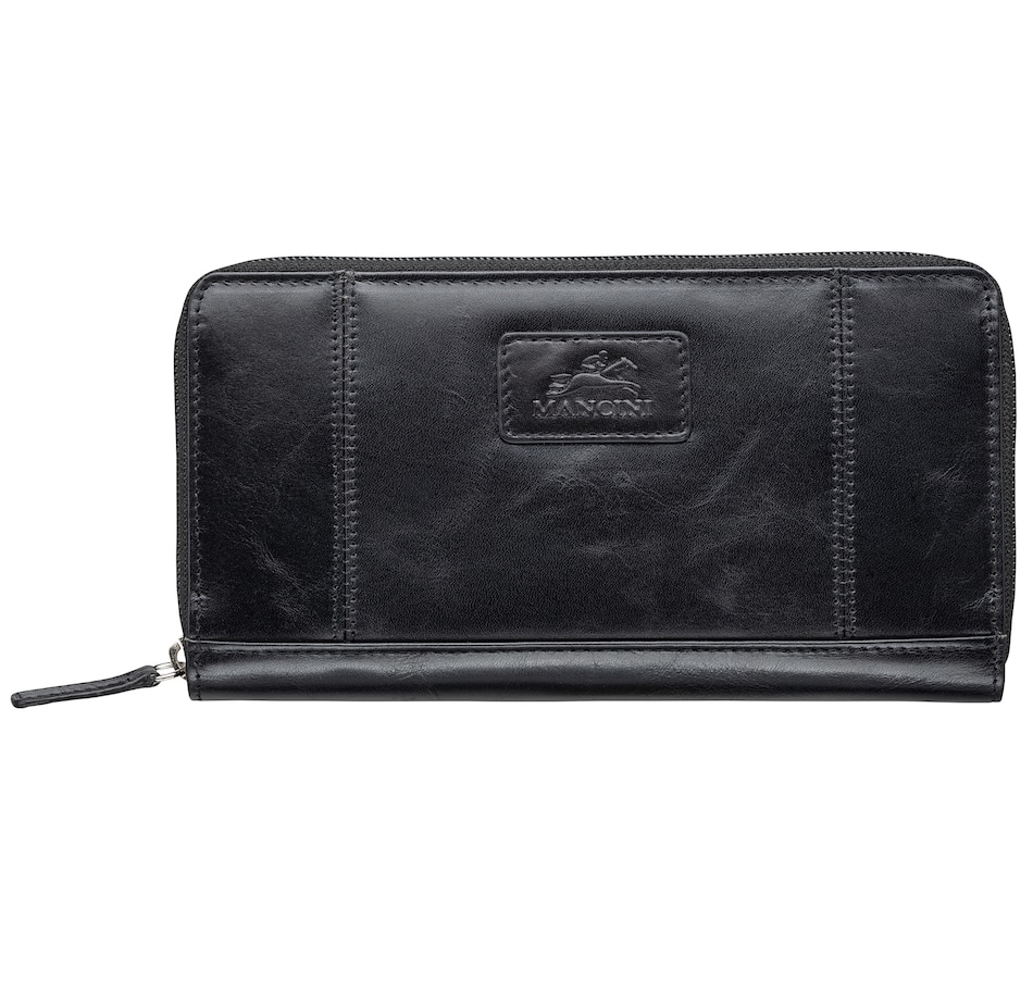 Image 646036_BLK.jpg, Product 646-036 / Price $70.99, Mancini Casablanca Collection Ladies' Clutch Wallet from Mancini Fine Leather on TSC.ca's Fashion department