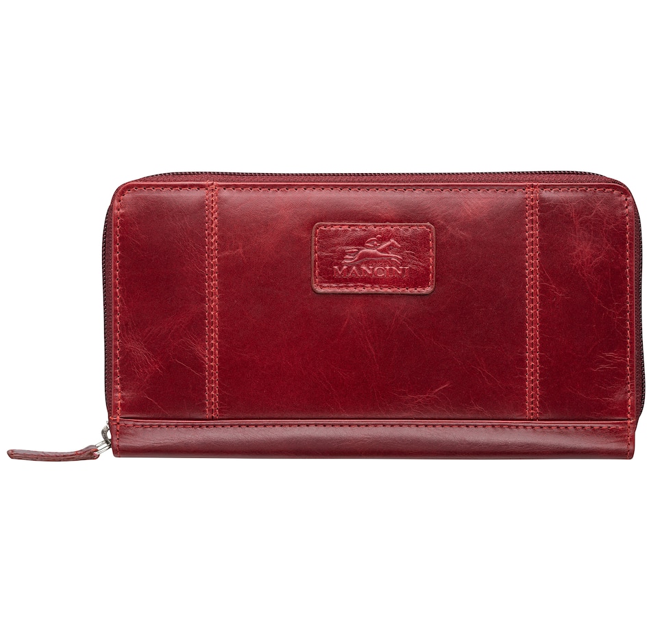 Image 646036_RED.jpg, Product 646-036 / Price $70.99, Mancini Casablanca Collection Ladies' Clutch Wallet from Mancini Fine Leather on TSC.ca's Fashion department